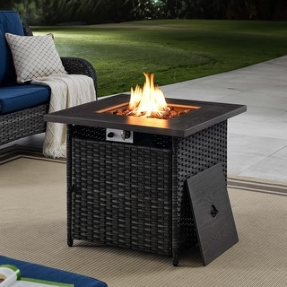 Outdoor Patio Propane Fire Pit Table 50,000 BTU - Bed Bath & Beyond ...