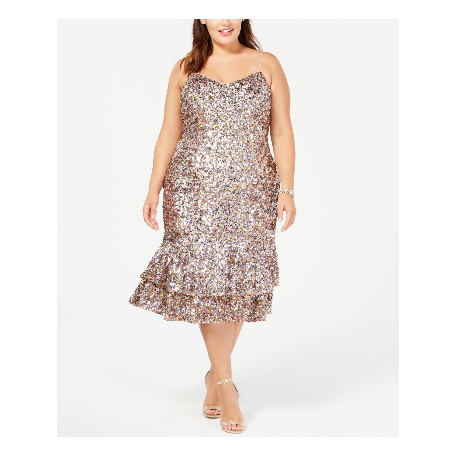 adrianna papell midi dress formal