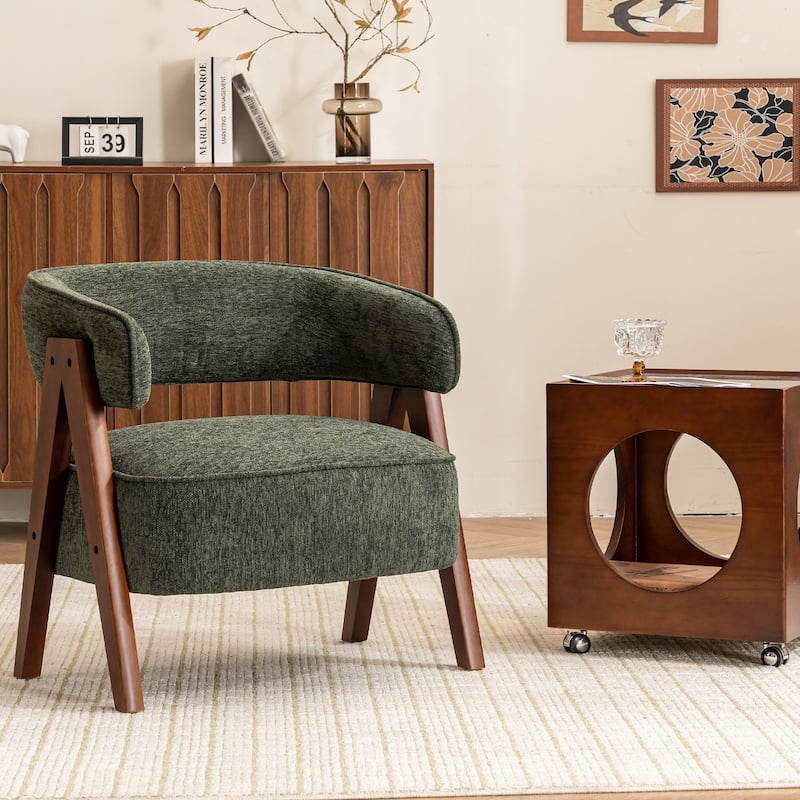 Modern Accent Chair, Armchair with 8.7" Thick Seat Cushion for Living Room