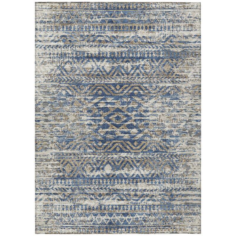 HomeRoots Moroccan Transitional Rectangle Outdoor Rug