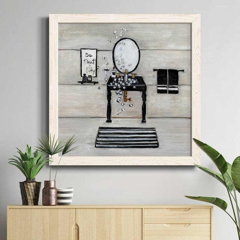 Neat and Tidy Bath-Premium Framed Canvas - Ready to Hang