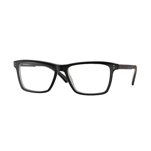 Brooks Brothers Black Laminate Man Rectangle Eyeglasses