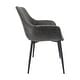 preview thumbnail 72 of 85, Markley Modern Leather Upholstered Dining Side Chairs with Black Iron Legs Accent Armchair for Home Kitchen Set of 4