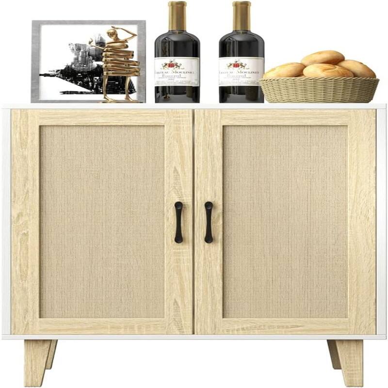 Buffet Sideboard Cabinet - 15"D x 27.25"W x 34.45"H