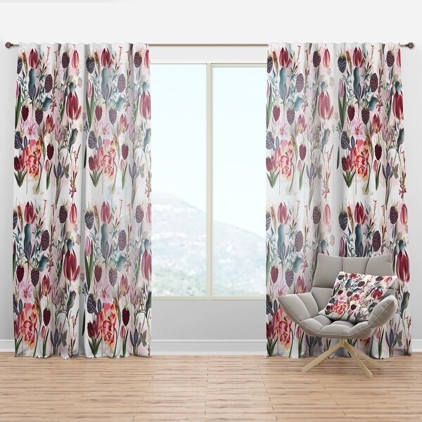Designart 'Beautiful Floral Pattern with Spring Flowers ...