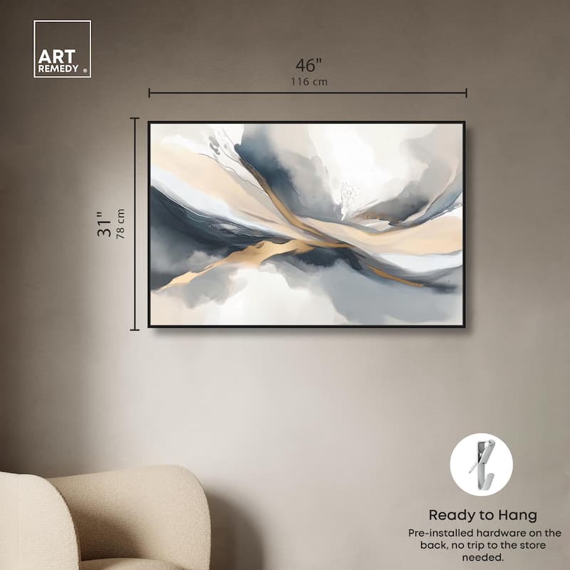 Dynamic Swirls II Canvas by Art Remedy