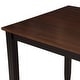 preview thumbnail 16 of 37, Roomfitters 5-Piece Dining Table Set, Rectangular Wood Kitchen Table and 4 X-back Chairs, Transitional Style