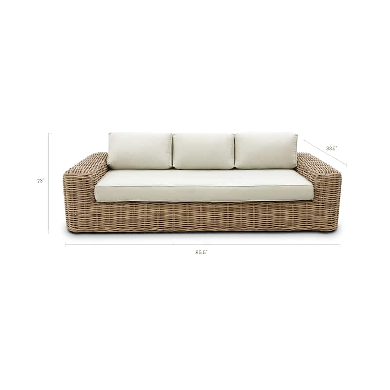 Poly and Bark Puglia 3 Seat Sofa