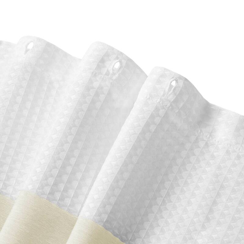 Madison Park Spa Waffle Shower Curtain with 3M Treatment