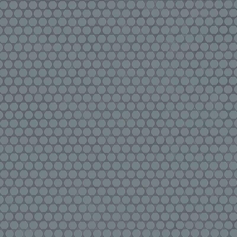 Ackland AKM-P-12X11PRG-CA 11" x 12" Porcelain Penny Floor and Wall - Blue Maris