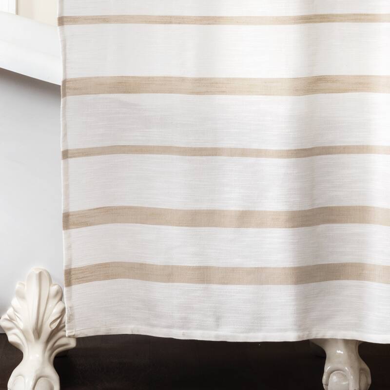 Lush Decor Malaika Stripe Shower Curtain