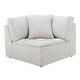 preview thumbnail 12 of 14, Roundhill Furniture Breton Contemporary Fabric Tufted Chair, Oyster Gray Corner Chair