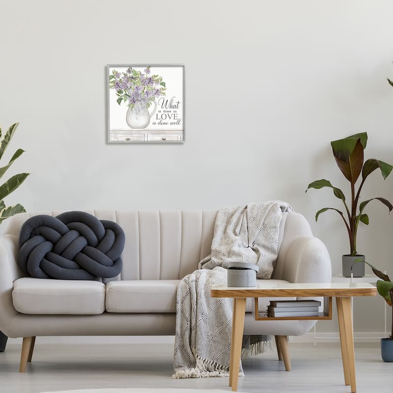Stupell Do with Love Lilies Water Jug Traditional Furniture Framed Giclee Art Design By Cindy Jacobs