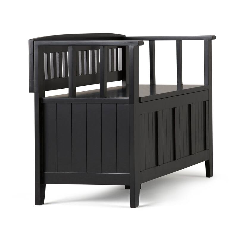 WYNDENHALL Normandy Solid Wood 48-inch Entryway Storage Bench