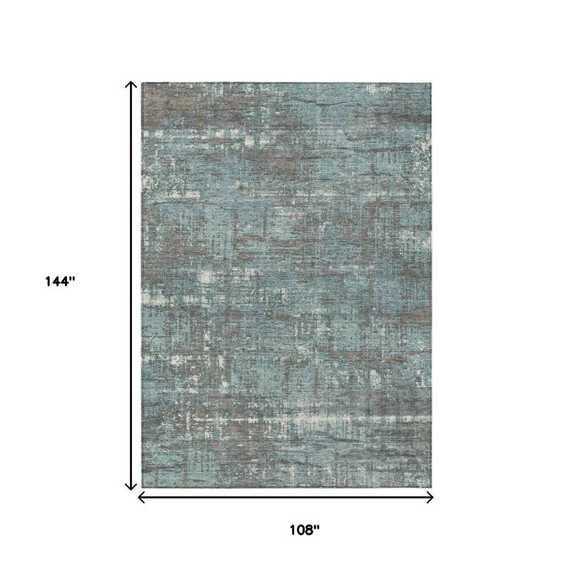 HomeRoots Geometric Transitional Rectangle Outdoor Rug