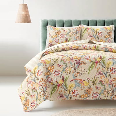 Lush Decor Dolores 3 Piece Cotton Quilt Set