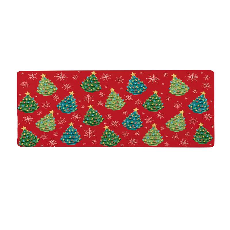 Nostalgia Christmas Tree Anti-Fatigue Door Mat - 40" x 20"