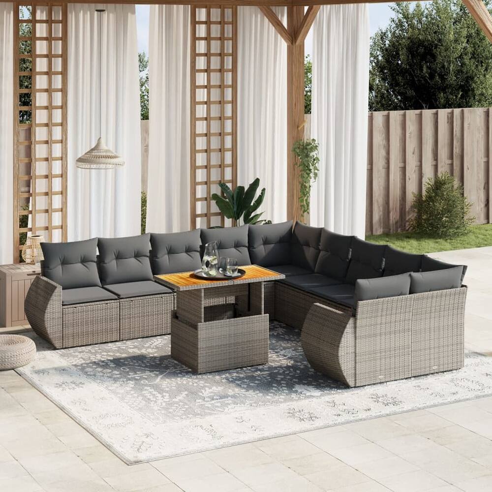 vidaXL Garden Sofa Set - 21.7 x 39.4 x 28.7
