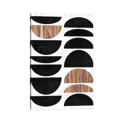 iCanvas "Mid-Century Modern Pattern No.7 - Concrete and Wood" by Zoltan Ratko Canvas Print