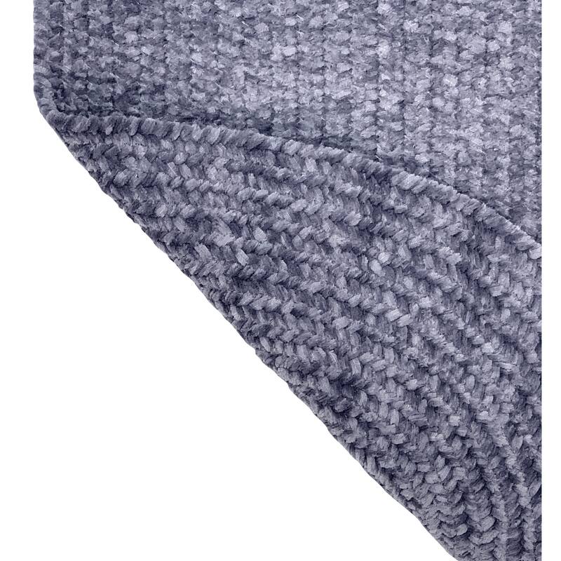 Better Trends Chenille Tweed & Solid Braid 100% Polyester Stain Resistant, Double Sided Reversible Indoor Area Rug