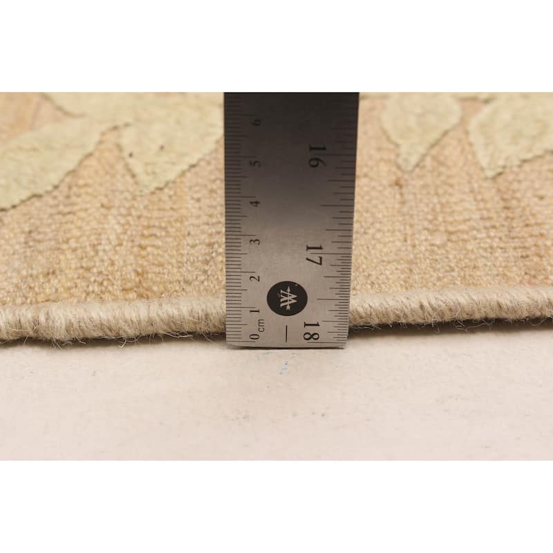 ECARPETGALLERY Flat-Weave Ankara FW Beige Cotton, Jute Kilim - 10'0 x 10'0