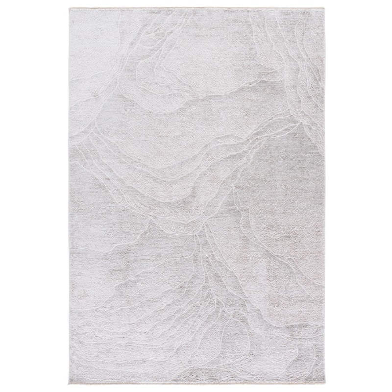 SAFAVIEH Garnet Eduarda Modern Contemporary Rug - Ivory/Grey - 5'3" x 7'6"