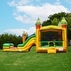 preview thumbnail 6 of 5, JumpOrange Fiesta Commercial Grade Bounce House Water Slide Combo with Attached Pool & Air Blower, Outdoor Inflatable Kids Play