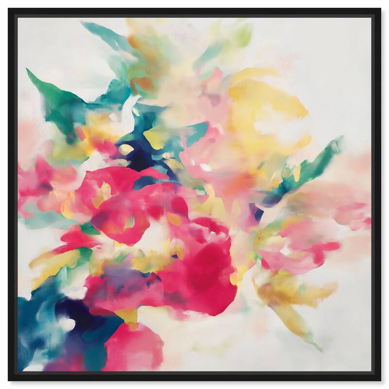 Essence of a Flower II Canvas by Art Remedy - Black - 24" x 24"