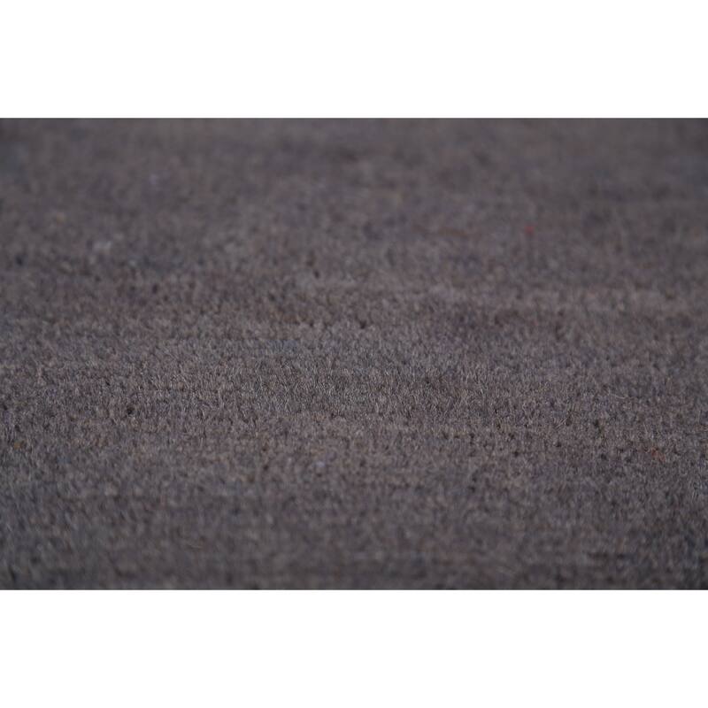 Gray Blue Modern Gabbeh Oriental Rug Handmade Wool Carpet - 5'1" x 6'6"