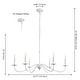 preview thumbnail 45 of 45, 34.75" 6-Light Iron LED Chandelier, by JONATHAN Y