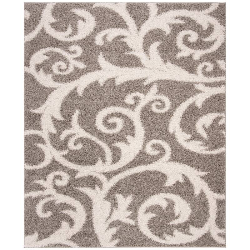 SAFAVIEH New Nadine Shag Grozda Scroll Rug