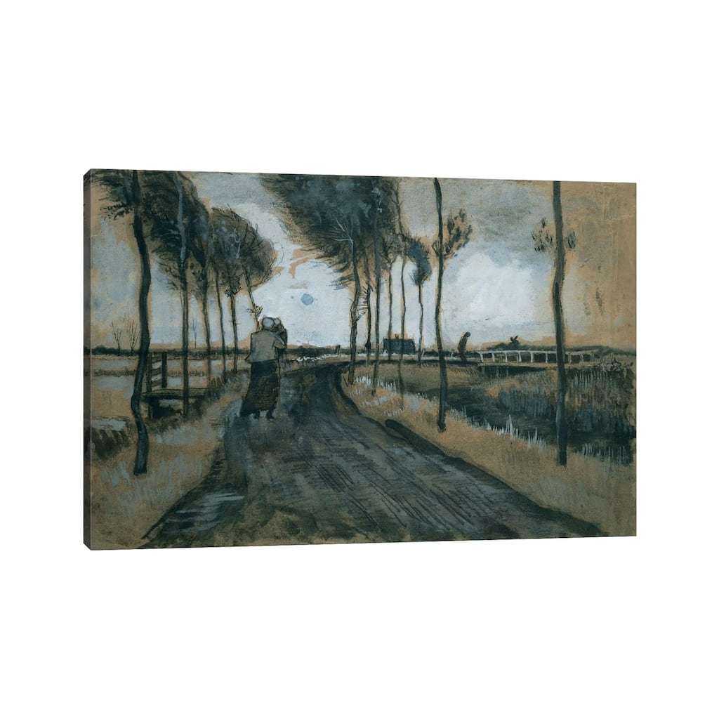iCanvas "Landscape with woman and child, 1883 " by Vincent van Gogh Canvas Print