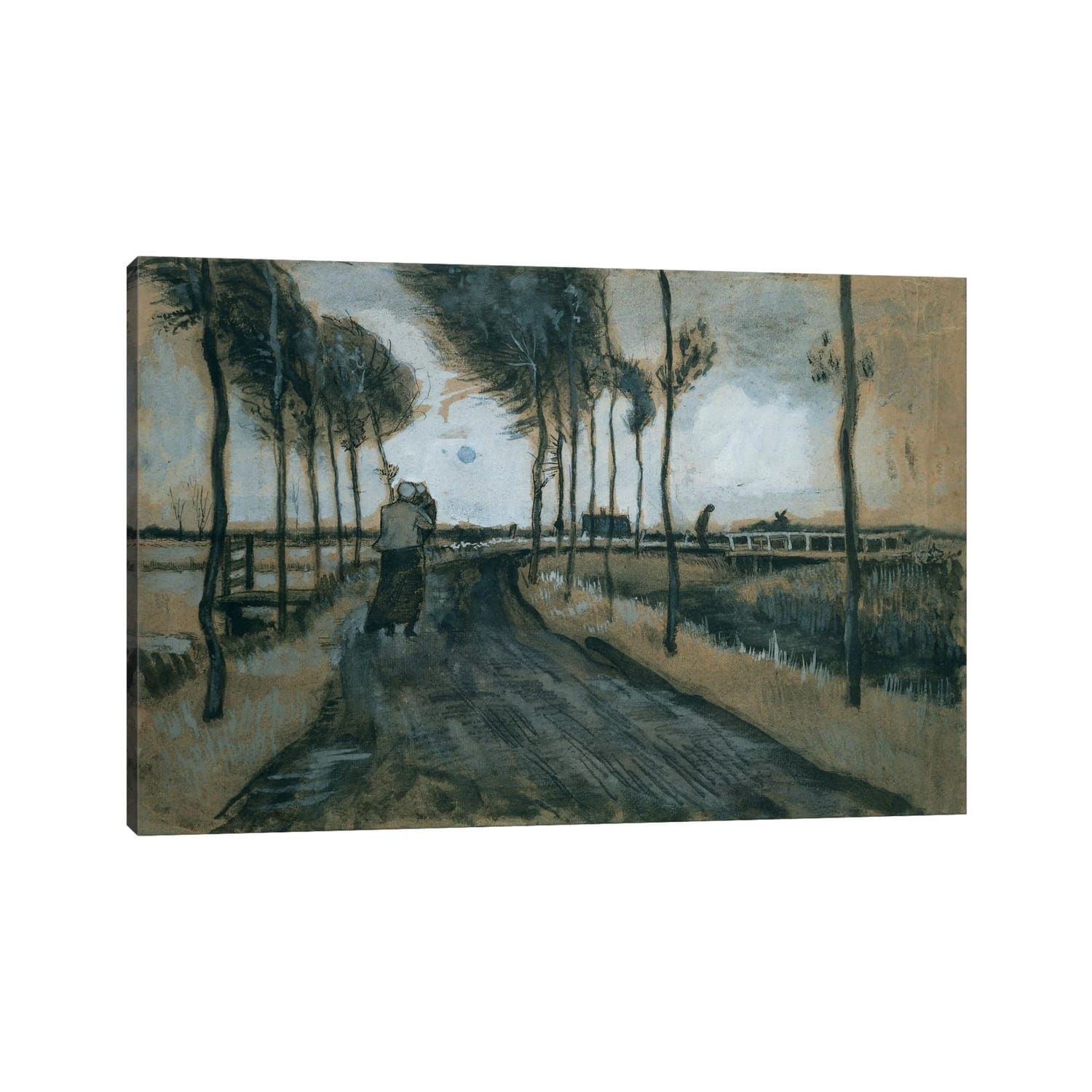 iCanvas "Landscape with woman and child, 1883 " by Vincent van Gogh Canvas Print