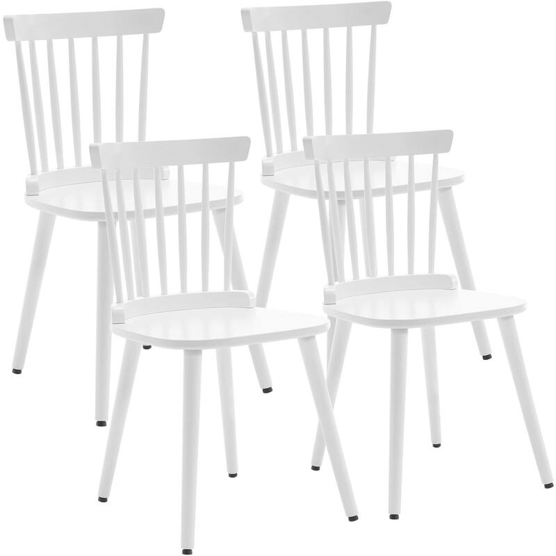 Solid Wood Spindle Back Windsor Dining Chairs Set of 2 - 33.3"H x 17.72"W x 19.7"D