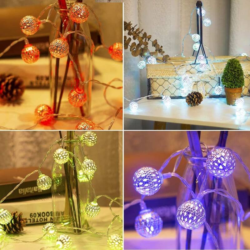 Color Changing Globe String Lights, 50LED - Standard