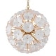 preview thumbnail 1 of 9, Crystorama Lighting Group ESM-4006 Esme 9 Light 23" Wide Sputnik White Glass