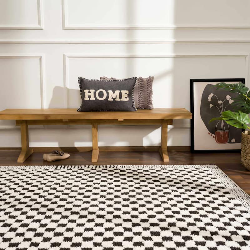 Hauteloom Leryn Hallway, Kitchen Runner Rug - High Pile - Off White - 2'8" x 7'3"