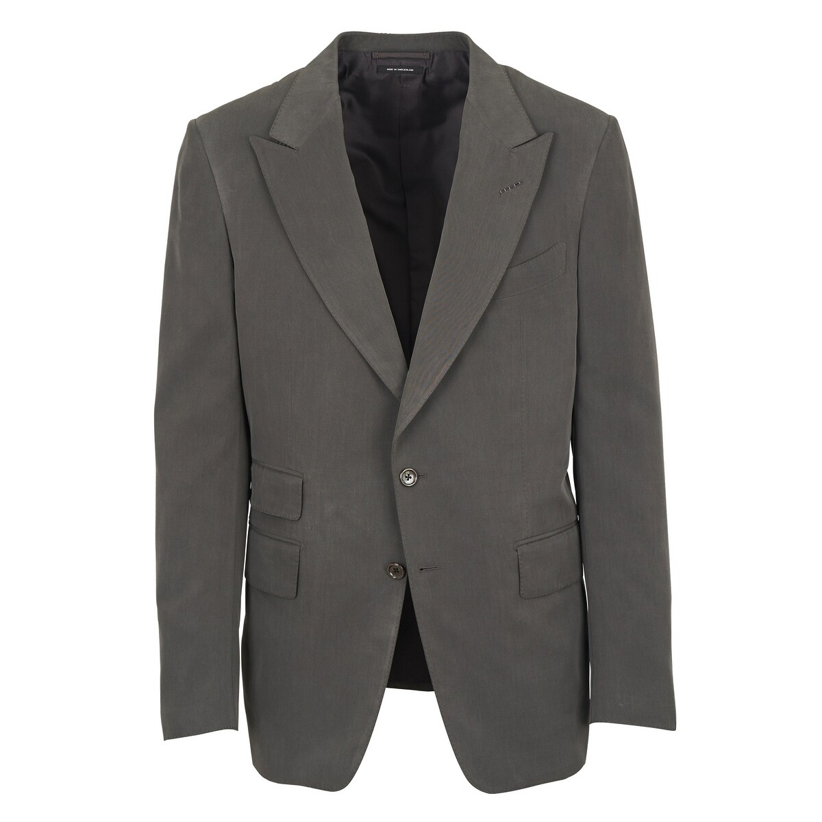 Shop Tom Ford Mens Dark Grey Silk Shelton Blazer Jacket Size It52r