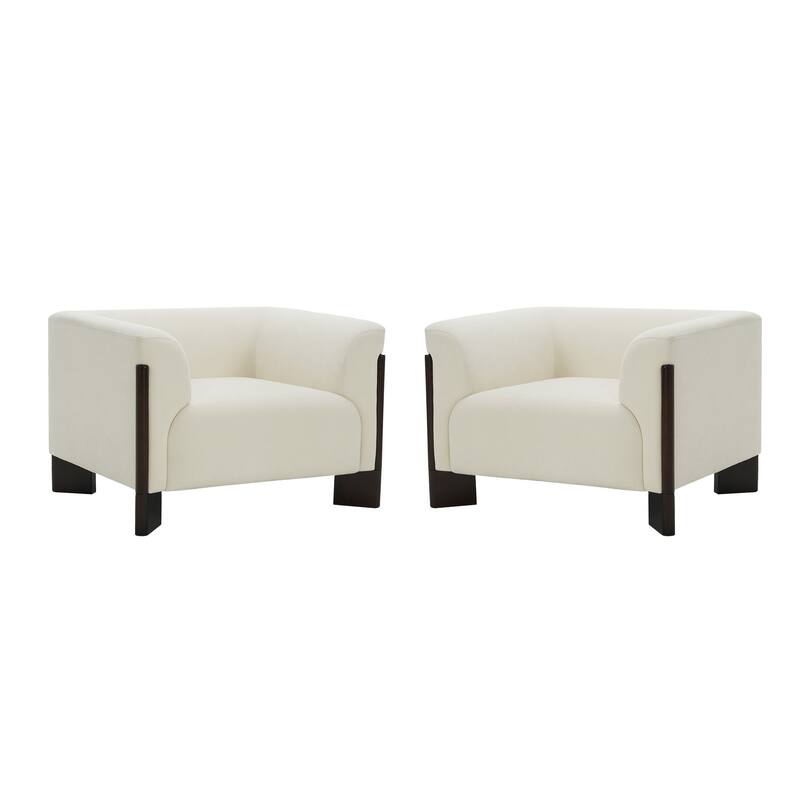 2 Set Modern 41"W Accent Chair for Living Room