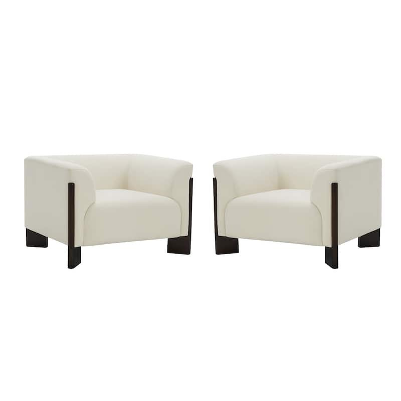 3-Piece Chenille Living Room Set with Loveseat and Accent Chairs