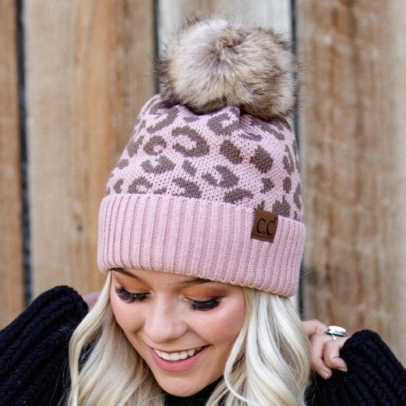 Knit Hat Cc Leopard Beanie Cc Beanie Trending Leopard Bed Bath