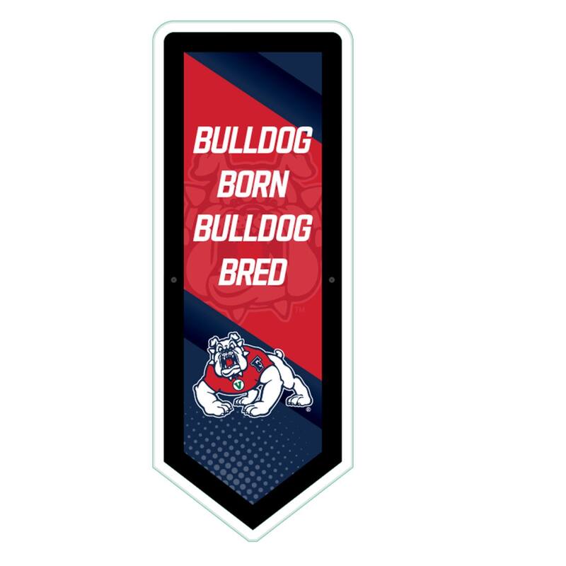 Fresno State University LED Lighted Sign - Clear
