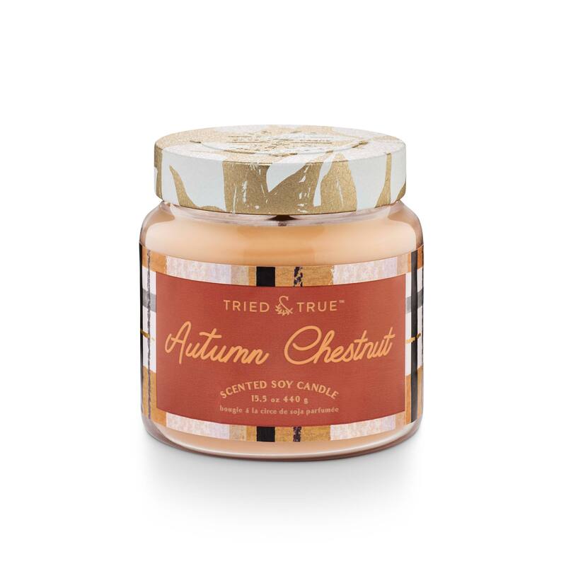 Tried & True Fall Autumn Chestnut Candle - Large Jar