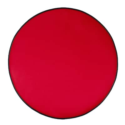 33" Red and Black Medium Premium Christmas Tree Mat