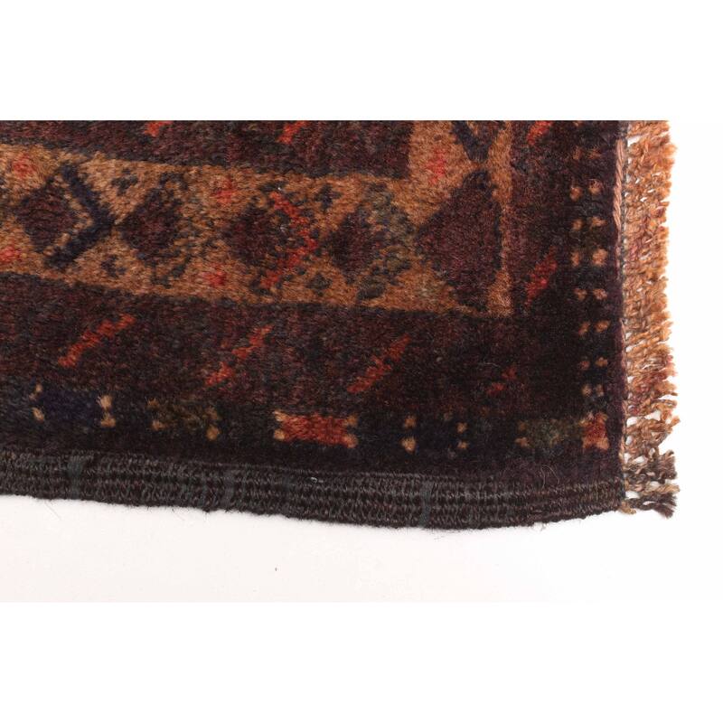 ECARPETGALLERY Hand-knotted Teimani Dark Grey Wool Rug - 2'11 x 4'9