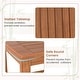 preview thumbnail 9 of 8, Gymax 2PCS 2-Tier Adirondack Side Table w/ Slatted Tabletop Storage