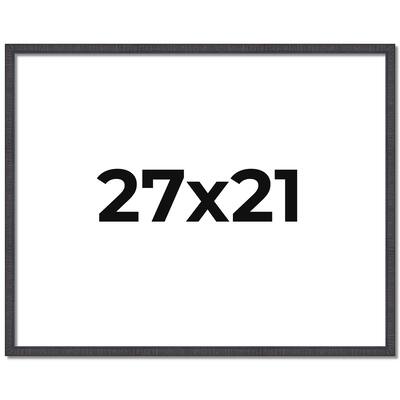 27x21 Frame Brown Solid Wood Picture Frame - Complete Modern Photo