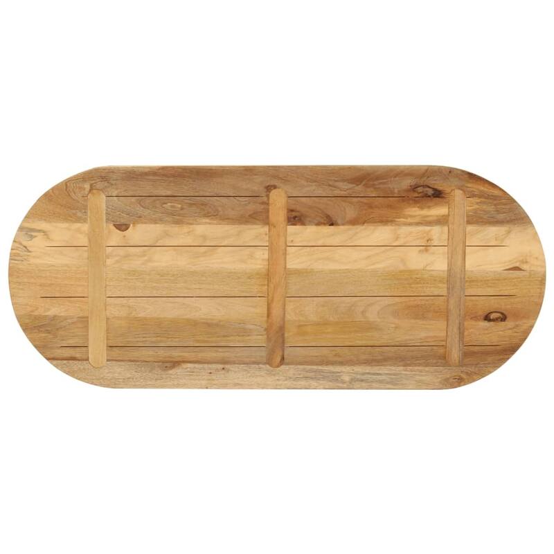 vidaXL Table Top Replacement Coffee Dining Room Furniture Oval Solid Wood