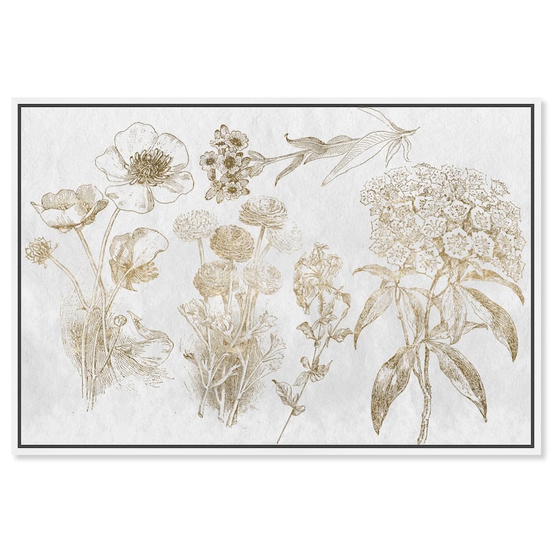 Floral Selection Canvas by Art Remedy - White - 15" x 10"