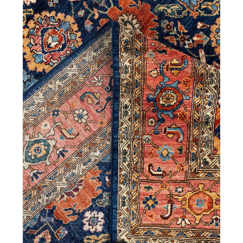 Serapi One-of-a-Kind Hand-Knotted Area Rug - Blue - 9' 1" x 11' 9"